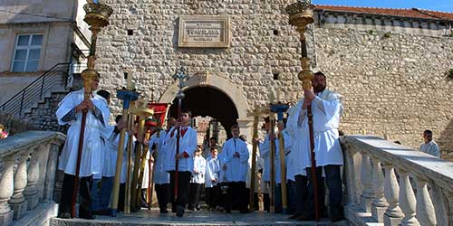 CONFRÉRIE procession Korčula