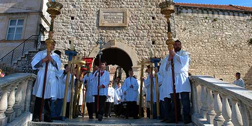 Brotherhood's processions Korčula